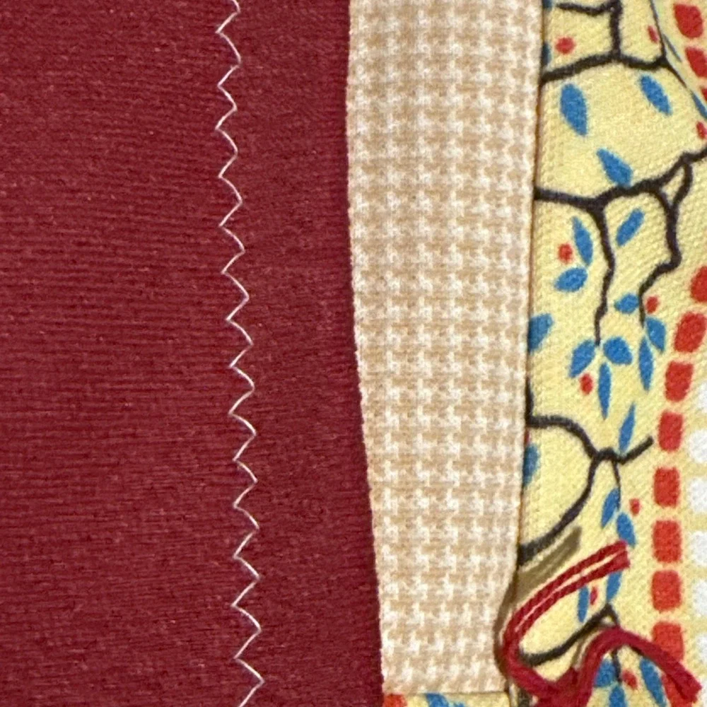 This vintage-style, handmade patchwork quilt 44x 37 Lap Quilt Made In The 1960's